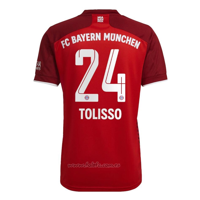 Camiseta Bayern Munich Jugador Tolisso Primera 2021-2022
